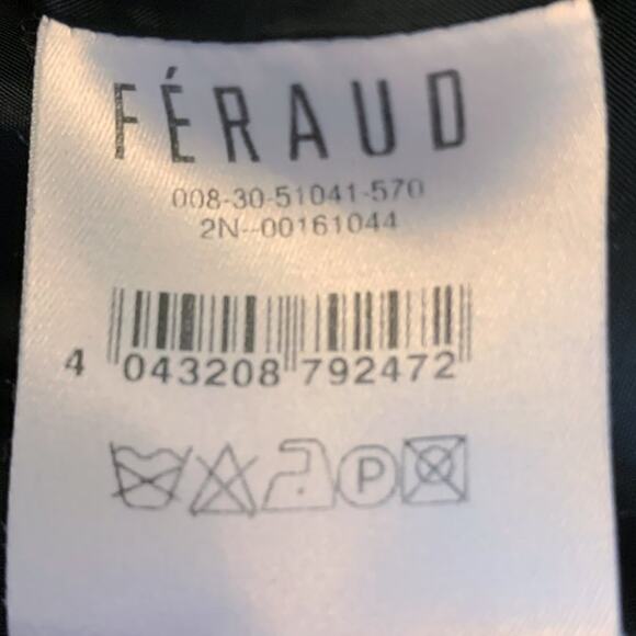 LOUIS FERAUD Black Two Piece Suit Skirt Blazer Jacket 46/14 - Picture 5 of 16